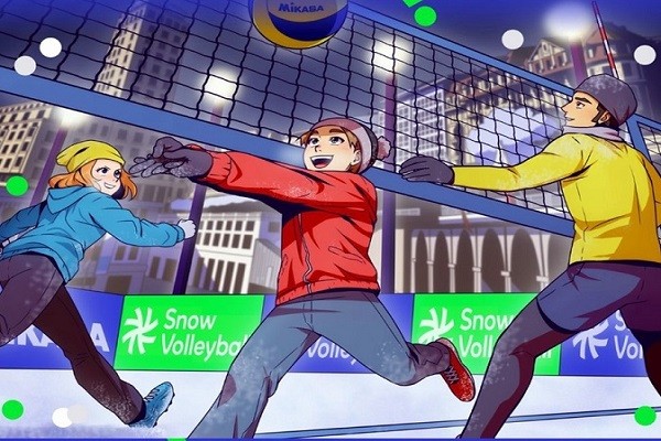 2020 Kar Voleybolu Festivali Lozan'da