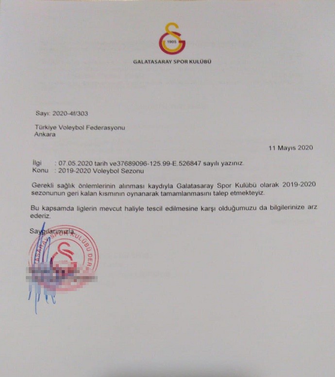 TVF'nin tescil kararına Galatasaray'ın Cevabı