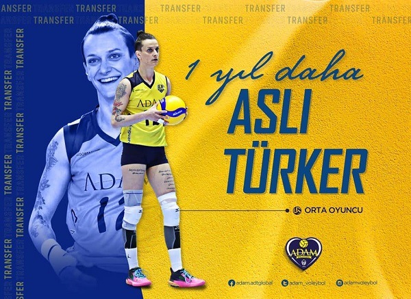 Adam Voleybol Aslı Türker ile yeniden