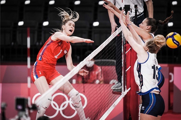Tokyo'da Voleybol Kadınlarda Yarı Final Eşleşmeleri Belli Oldu