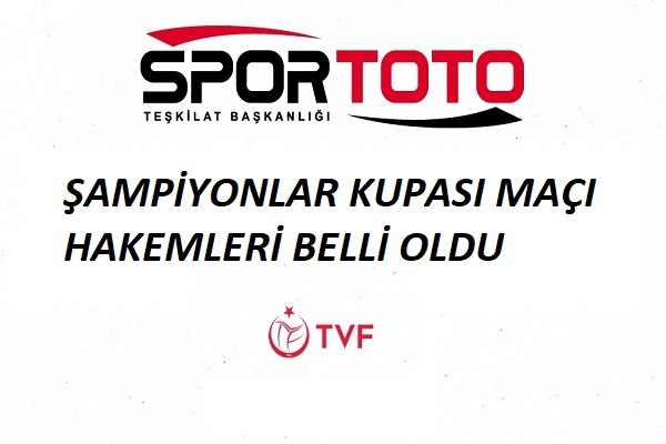 Kadınlar Spor Toto Şampiyonlar Kupası hakemleri belli oldu