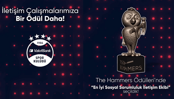 “En İyi Sosyal Sorumluluk Takımı” ödülü  VakıfBank’ın