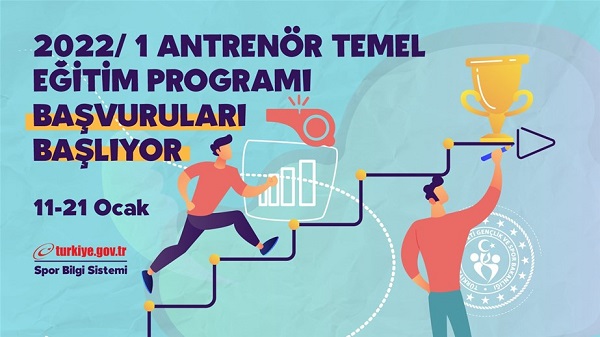 2022 Yılının ilk Antrenör Temel Eğitim Programına Başvurular Başladı