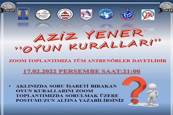 Aziz Yener'den Voleybol Antrenörlerine Online Seminer