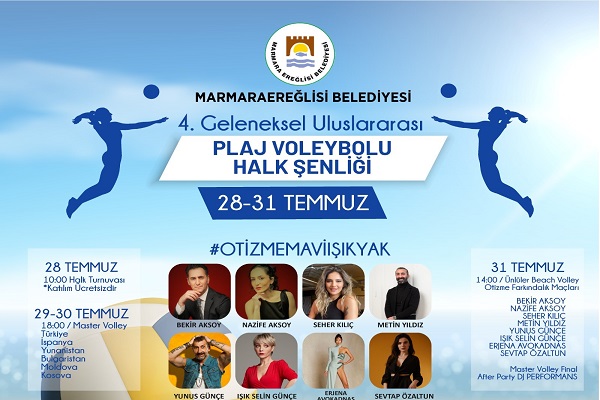 M. Ereğlisi'nde Plaj Voleybolu Şenliği Başlıyor