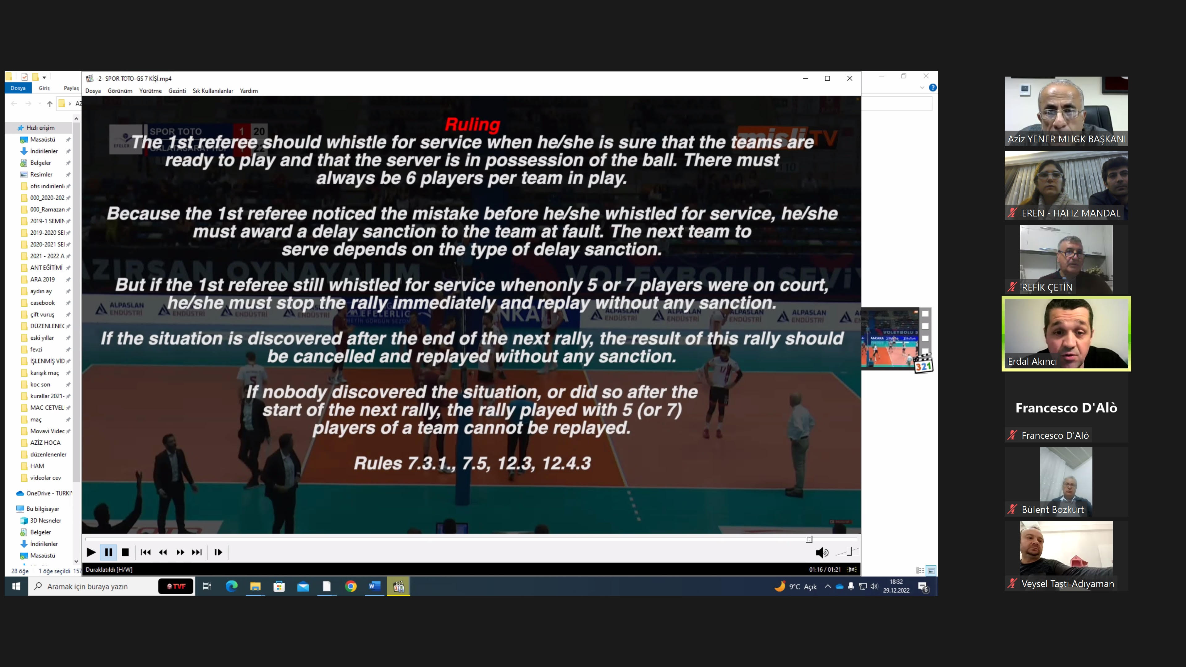 İtalya Voleybol Federasyonu Yetkililer MHGK Ara Seminerine hayran kaldı