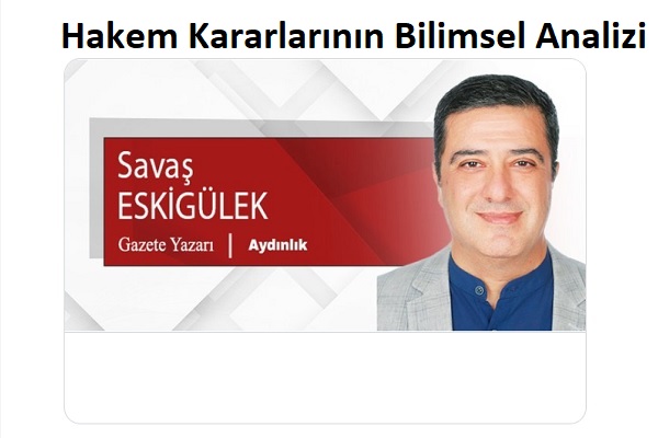 Hakem Kararlarının Bilimsel Analizi