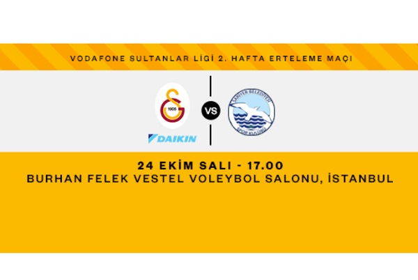 Erteleme maçında Galatasaray'ın konuğu Sarıyer Bld.