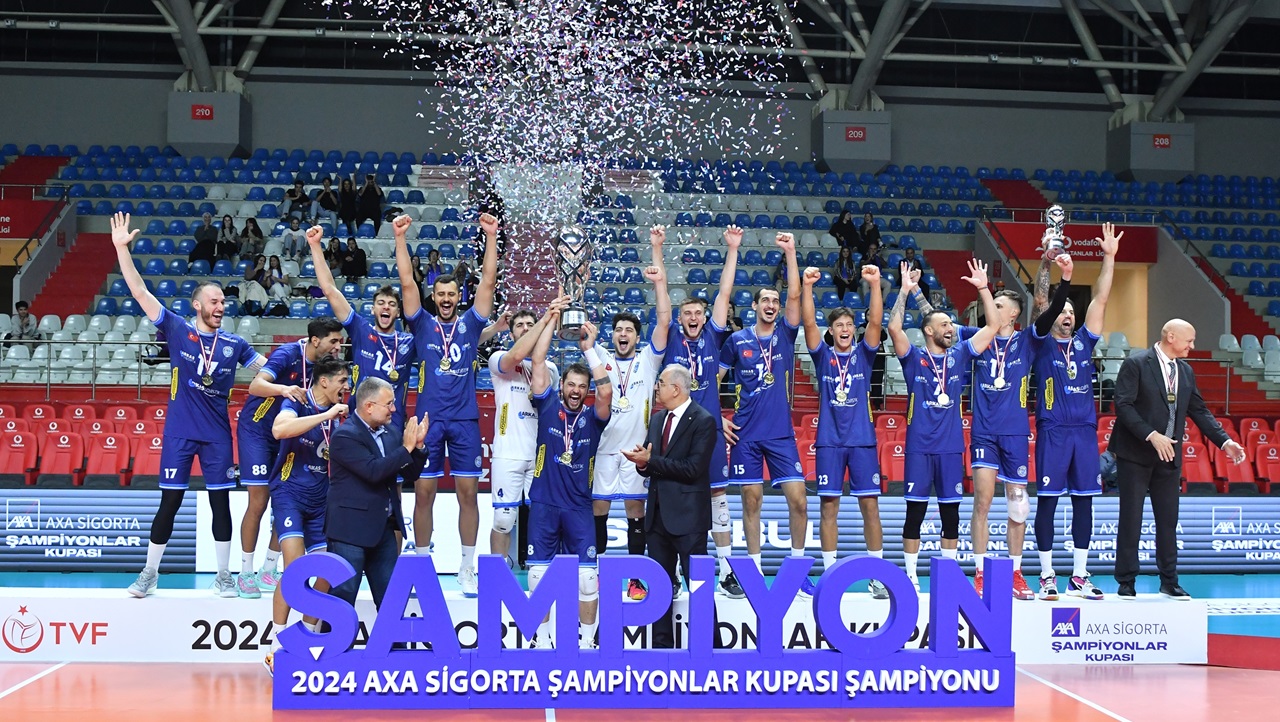 2024 Erkekler AXA Sigorta Şampiyonlar Kupası’nda Kupa ve Madalyalar Sahiplerini Buldu