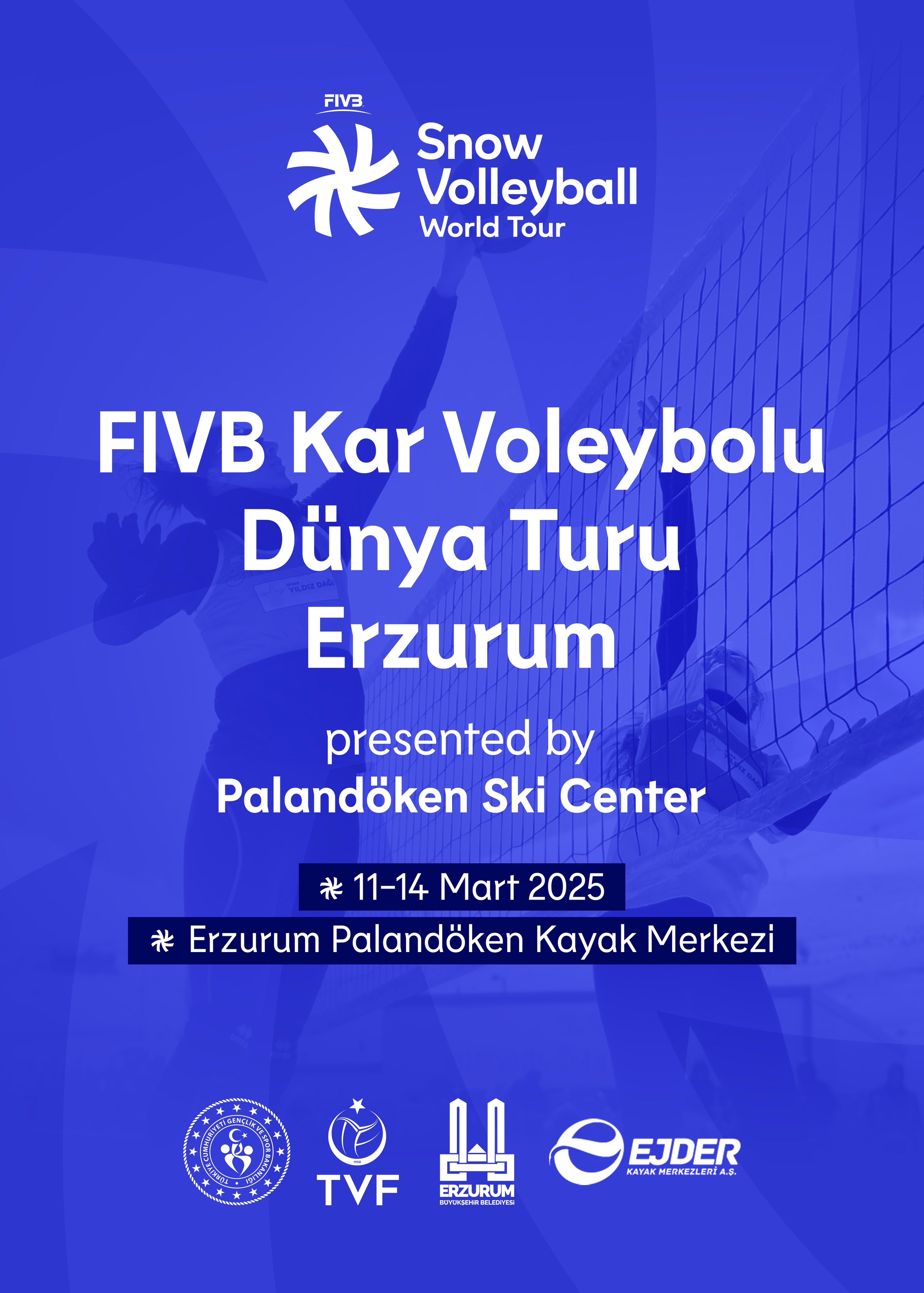 Erzurum Palandöken, 2025 FIVB Kar Voleybolu Dünya Turu'na Ev Sahipliği Yapacak