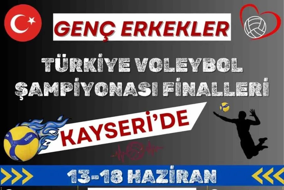 2025 Genç Erkekler Türkiye Voleybol Şampiyonası Kayseri'de gerçekleştirilecek