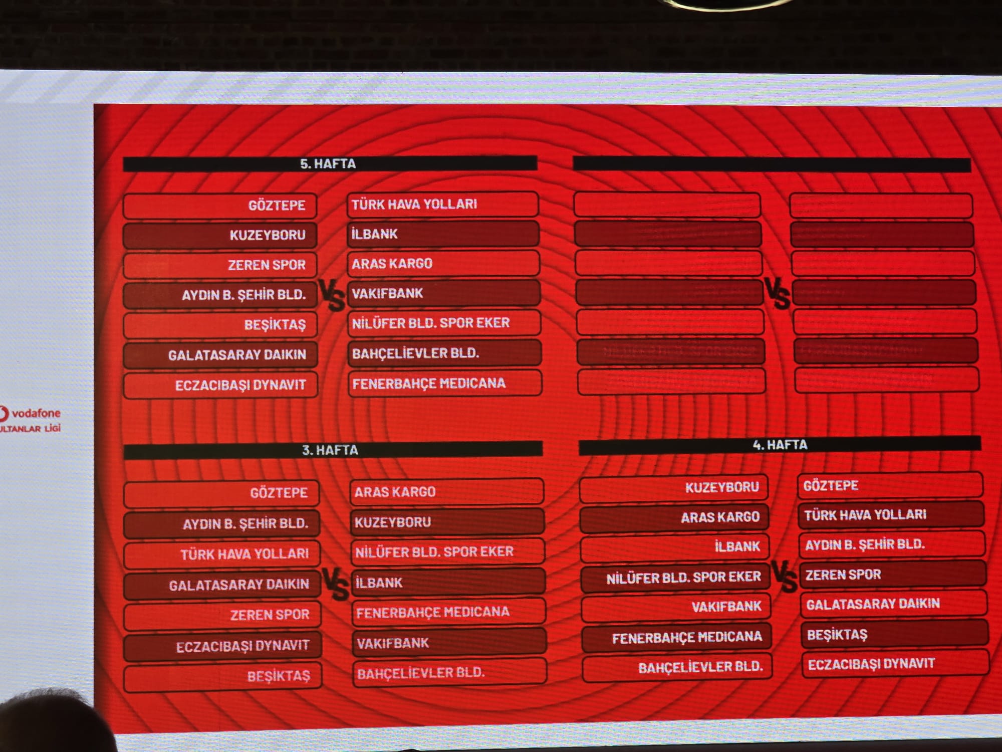 Vodafone Sultanlar Ligi’nde yeni sezon fikstürü açıklandı