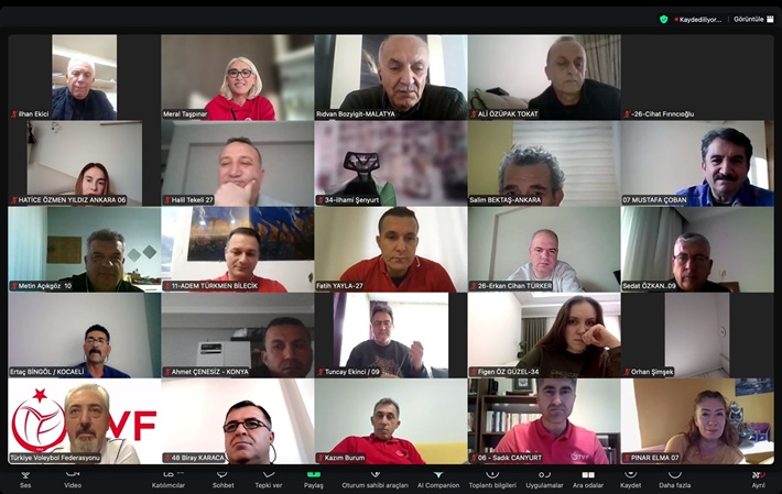 2025-26 Hakem ve Gözlemcilere Yönelik Üst Klasman Ara Semineri Çevrim İçi Olarak Gerçekleştirildi