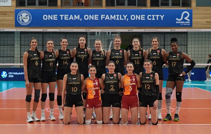 Galatasaray Daikin Belçika'da Roeselare'yi 3-0 yendi