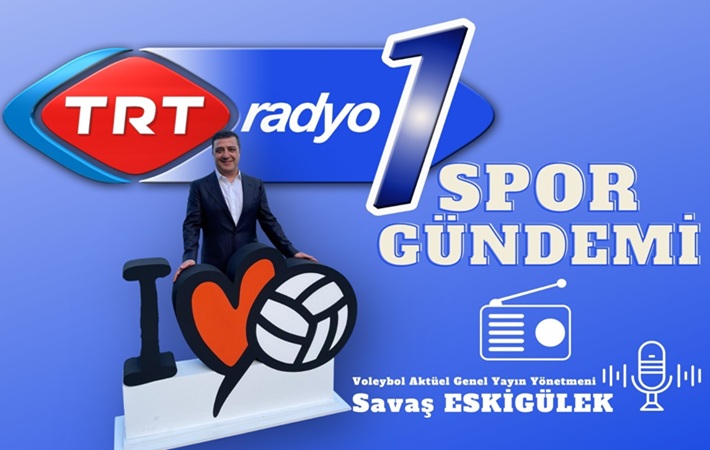 TRT Radyo1'de 7 Mart Cumartesi voleybol saati 14:00