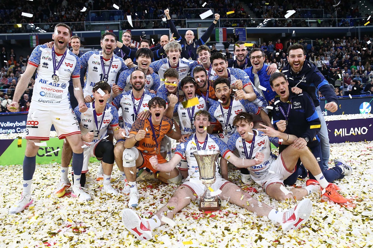 Lindemans Aalst'ı rövanşta da yenen Allianz Milano 2. kez CEV Challenge Cup Şampiyonu