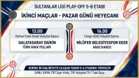 Sultanlar Ligi'nde Play-off 5-8 Etabı 2. Maçları Başlıyor