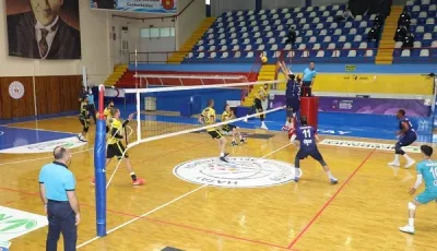 Erkekler 1.Ligi'nde yılın son maçında kazanan Hatay BŞ. Belediye oldu