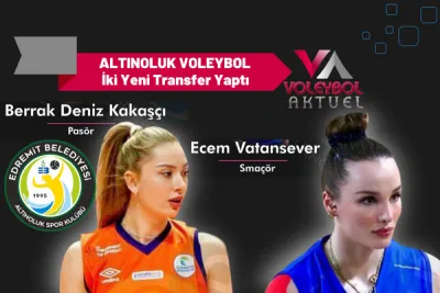 Altınoluk Spor Kulübü'ne Merinos Voleybol'dan İki Yeni Transfer