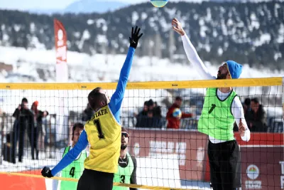 Kar voleybolunda hedef, Avrupa’da kürsüye çıkmak