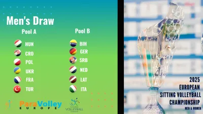 2025 Avrupa Oturarak Voleybol Şampiyonası'nda Rakiplerimiz Belli Oldu