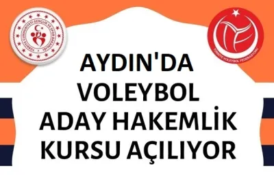 Aydın'da Voleybol Aday Hakem Kursa açılıyor