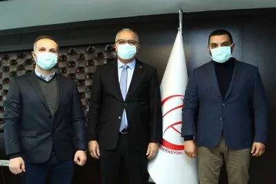 Bergama Belediyespor'dan Akif Başkan'a ziyaret