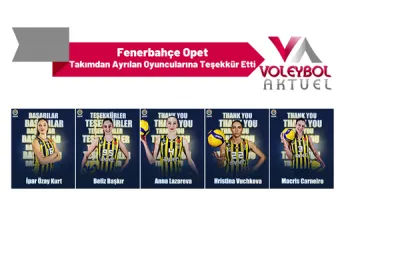 Fenerbahçe Opet Takımdan Ayrılan Oyuncularına Teşekkür Etti