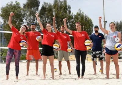 Plaj Voleybolu Milli Takımımız Continental Cup'a hazırlanıyor