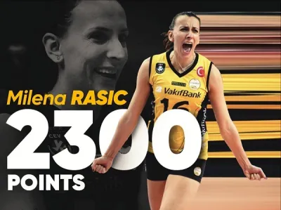 Rasic, VakıfBank'ta 2 bin 300 sayı barajını geçti