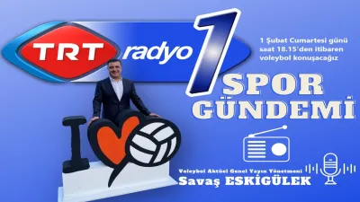 TRT Radyo1’de voleybol günü