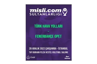 Yılın son derbisinde THY - Fenerbahçe Opet'i konuk edecek
