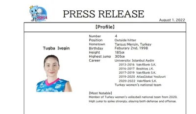 Tuğba Şenoğlu İvegün, resmen Kurobe Aqua Fairies'te