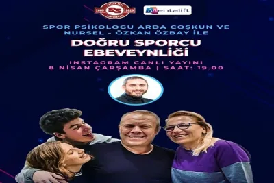 Arda Coşkun canlı yayında Doğru Sporcu Ebeveynliği'nde Nursel ve Özkan Özbay'ı konuk edecek