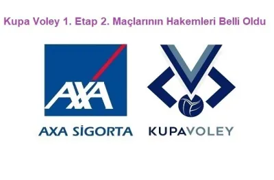 AXA Sigorta Kadınlar Kupa Voley Maçları Hakemleri Belli Oldu