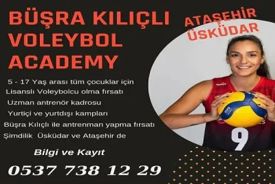 Büşra Kılıçlı'nın hayali Voleybol Academy faaliyete başlıyor