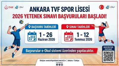 Dünya ve Türkiye Şampiyonu TVF Spor Lisesi'ne Başvurular 1 Haziran'da Başlıyor