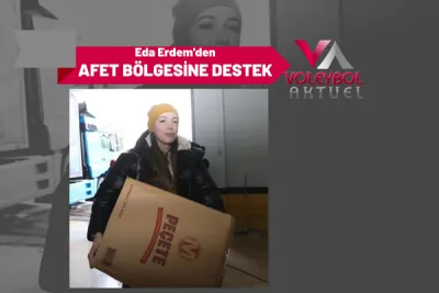 Eda Erdem'den Afet Bölgesine Destek