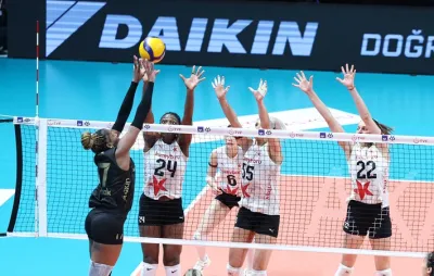 Kuzeyboru'yu 3-0 yenen Galatasaray Kupa Voleybol Yarı Finale Yükseldi