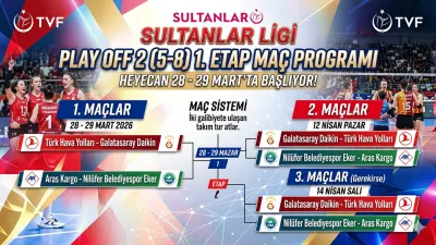 Sultanlar Ligi Play-Off 2 (5-8) 1. Etap Maç Takvimi Açıklandı