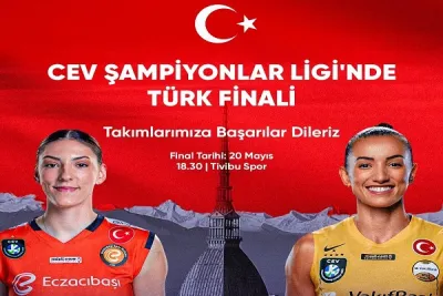 CEV'de ilk Türk Finali Bugün 18.30'da