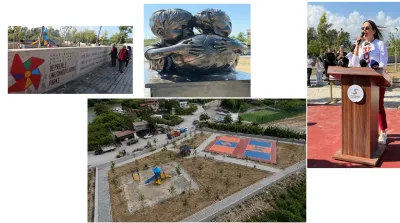 Voley Anıt Park’ın ilki Samandağ’da açıldı