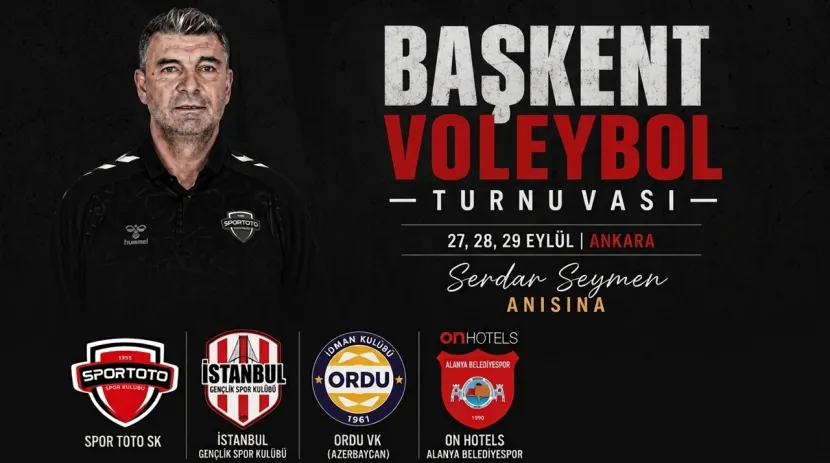 Serdar Seymen Anısına Düzenlenen Başkent Voleybol Turnuvası Başlıyor